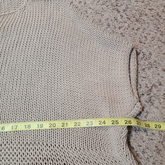 THE FISHER PROJECT CABLE KNIT OVERSIZED CROP SWEATER TOP, S - Picture 7 of 7